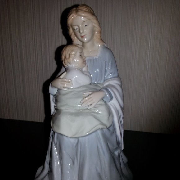 Vtg Homco Home Interiors Mother and Child Figurine - Picture 8 of 13